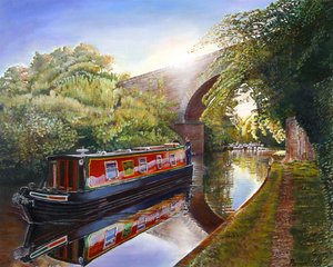 Kate Boat na Canale Grand Union, 2001
